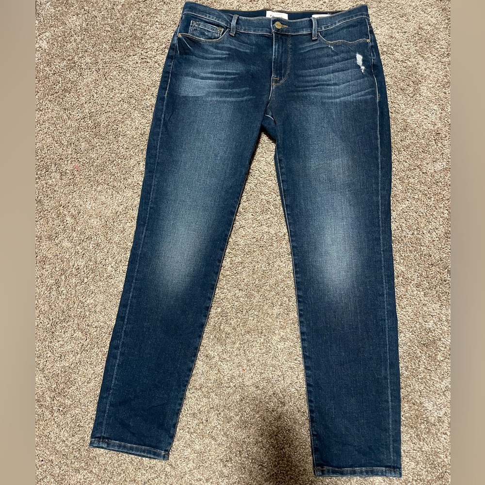 Frame Le Garçon mid rise straight leg jeans size 30